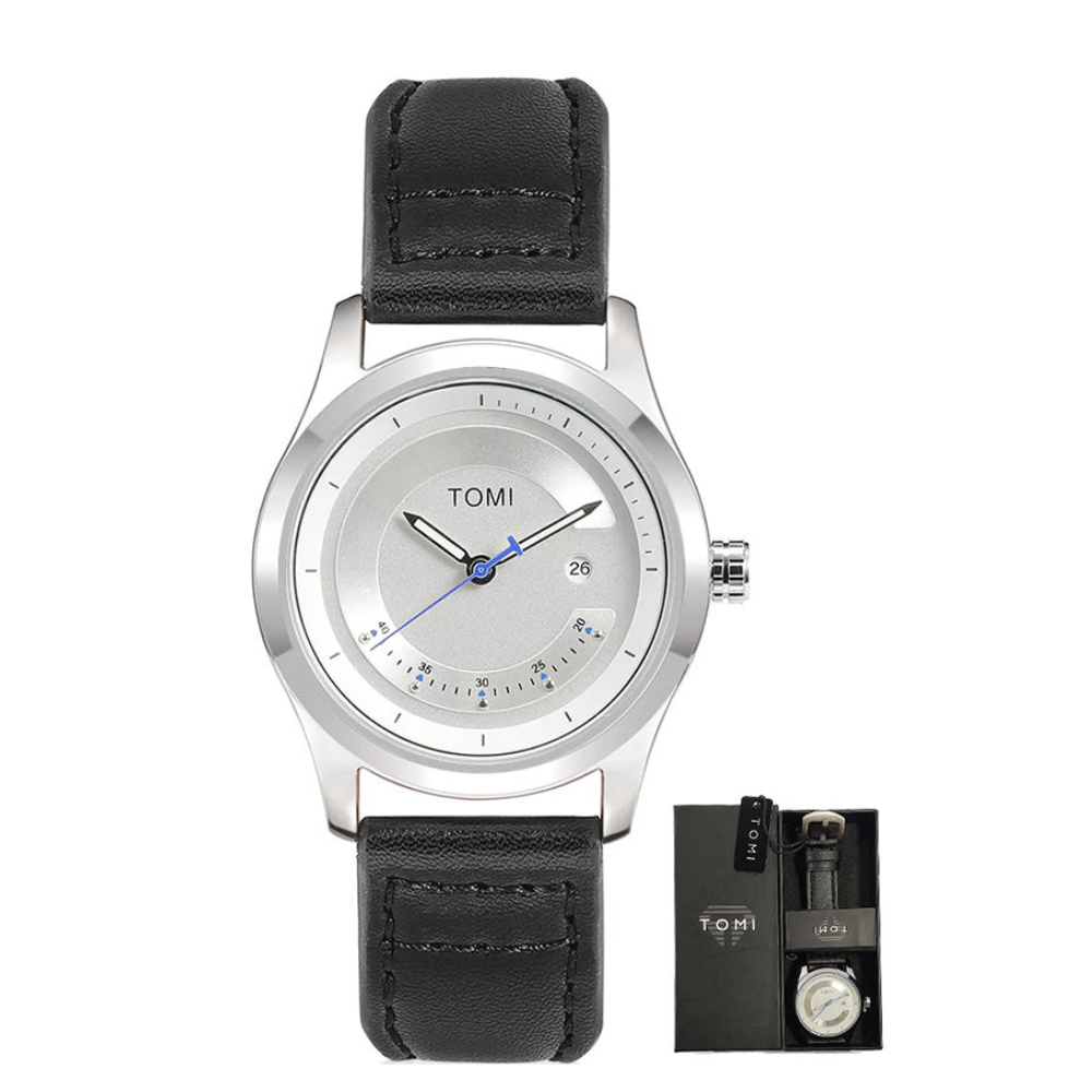 TOMI T-099 Original Men’s Watch with Round Dial and Date Display