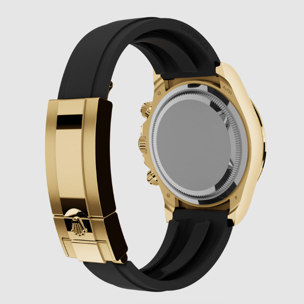 Luxury Chronograph Oyster Swiss-Made Watch with Silicone Straps & Timeless Design
