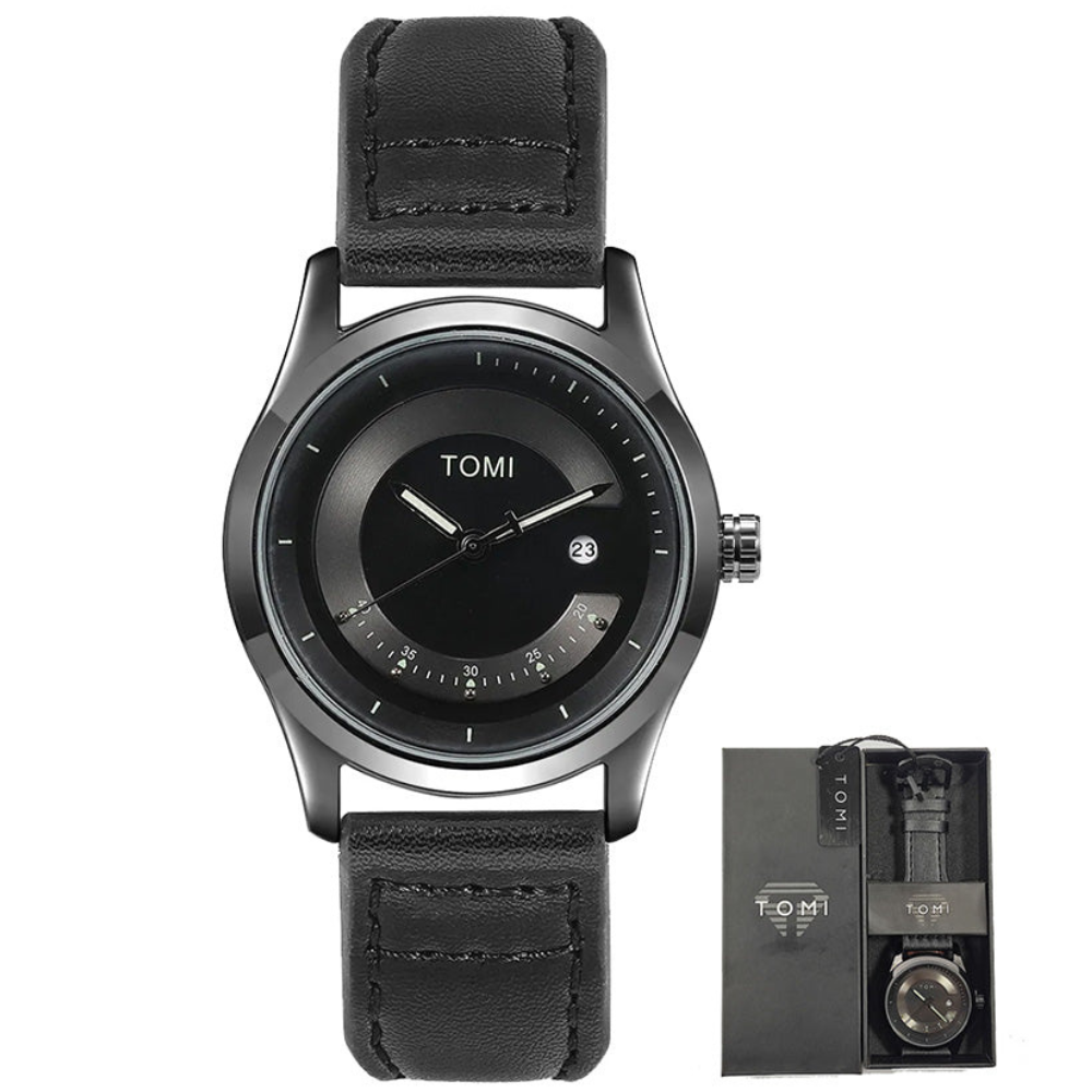 TOMI T-099 Original Men’s Watch with Round Dial and Date Display