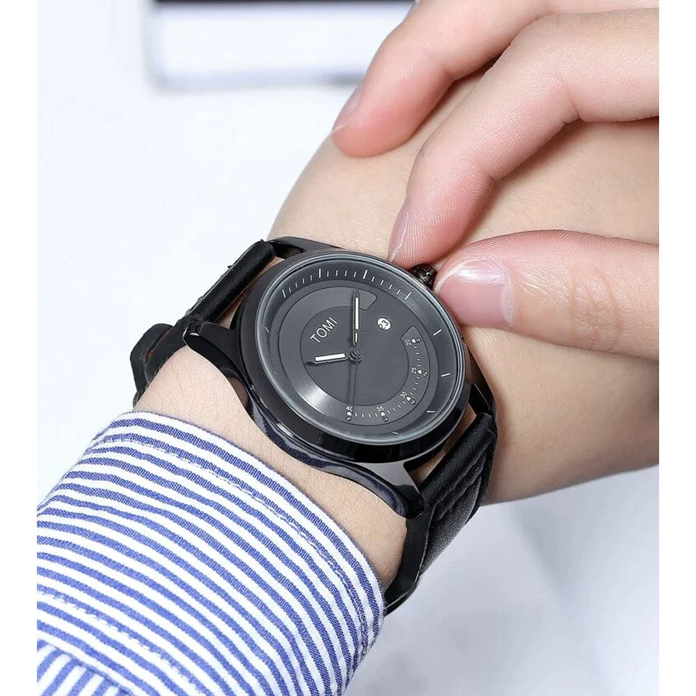 TOMI T-099 Original Men’s Watch with Round Dial and Date Display