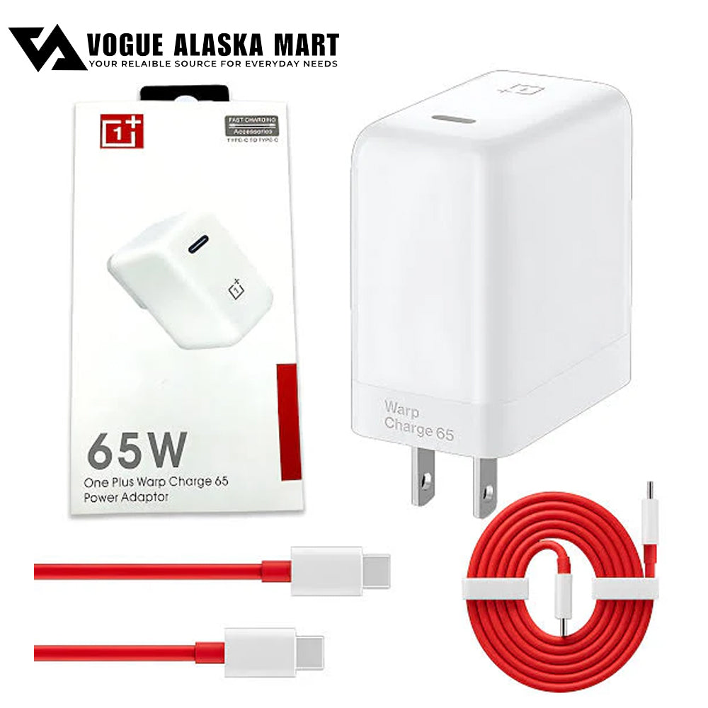 Original OnePlus 65W Warp charger With Cable
