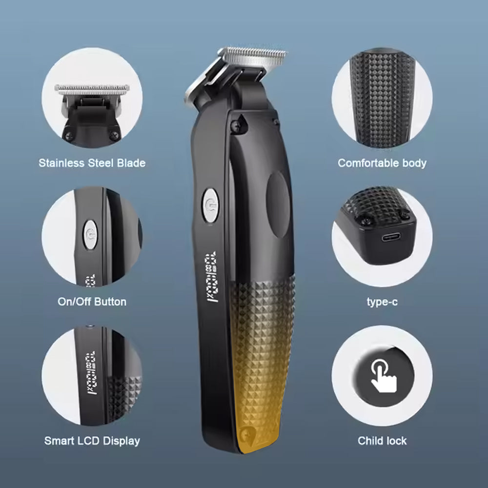 Daling RF-699 Professional Hair Trimmer With Unique Digital Display