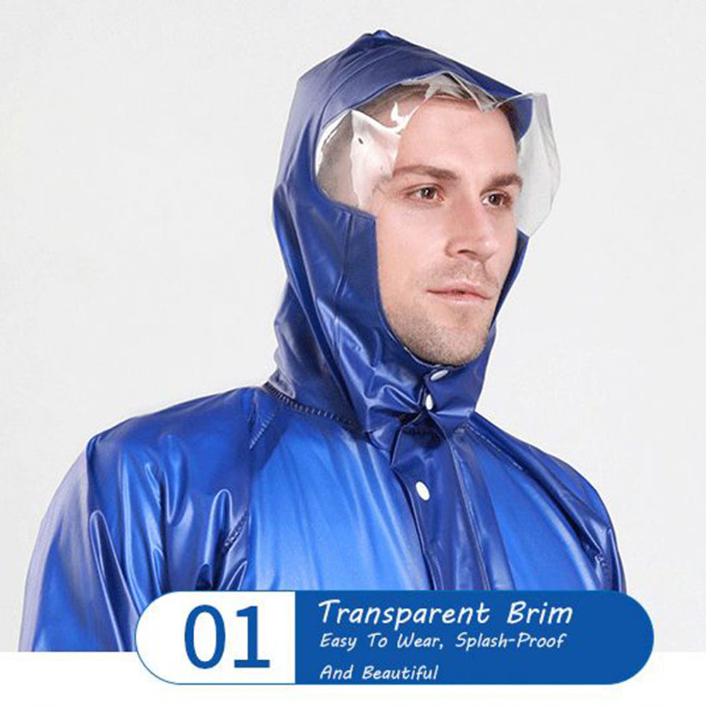 PVC 100% Waterproof Rainsuit ( Rain Coat + Trouser ) Barsati