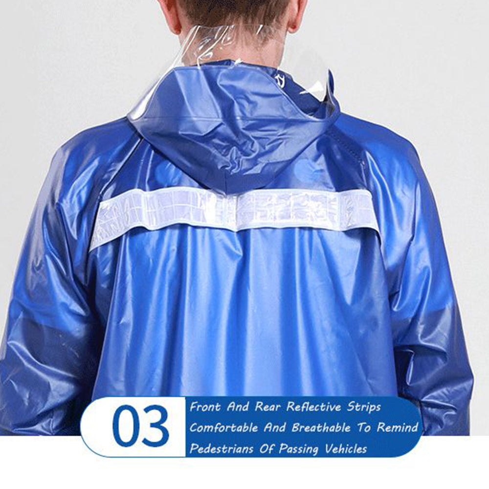 PVC 100% Waterproof Rainsuit ( Rain Coat + Trouser ) Barsati