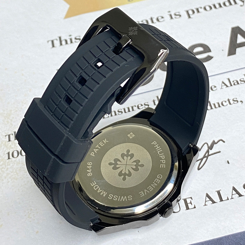 PP Silicone Strap Analog Watch with Date Display – Designed for Men