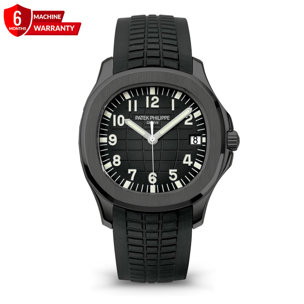 PP Silicone Strap Analog Watch with Date Display – Designed for Men