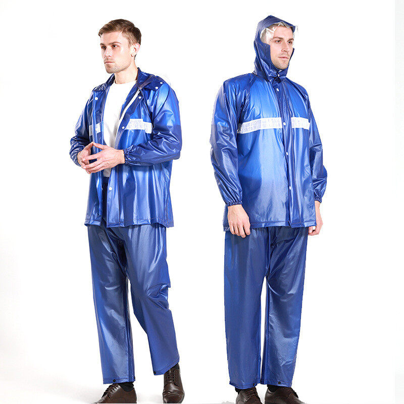 PVC 100% Waterproof Rainsuit ( Rain Coat + Trouser ) Barsati