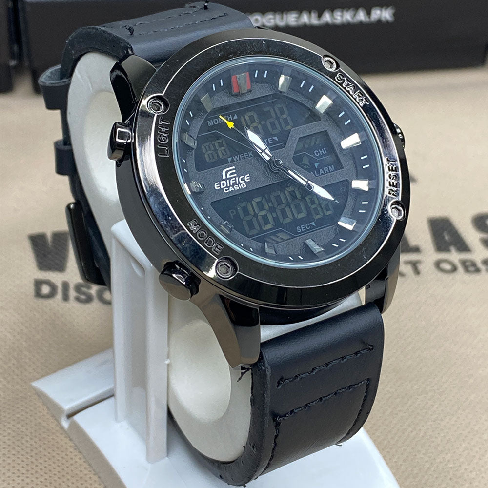 EDF-3689 Dual Time Analog & Digital Straps Watch for Men