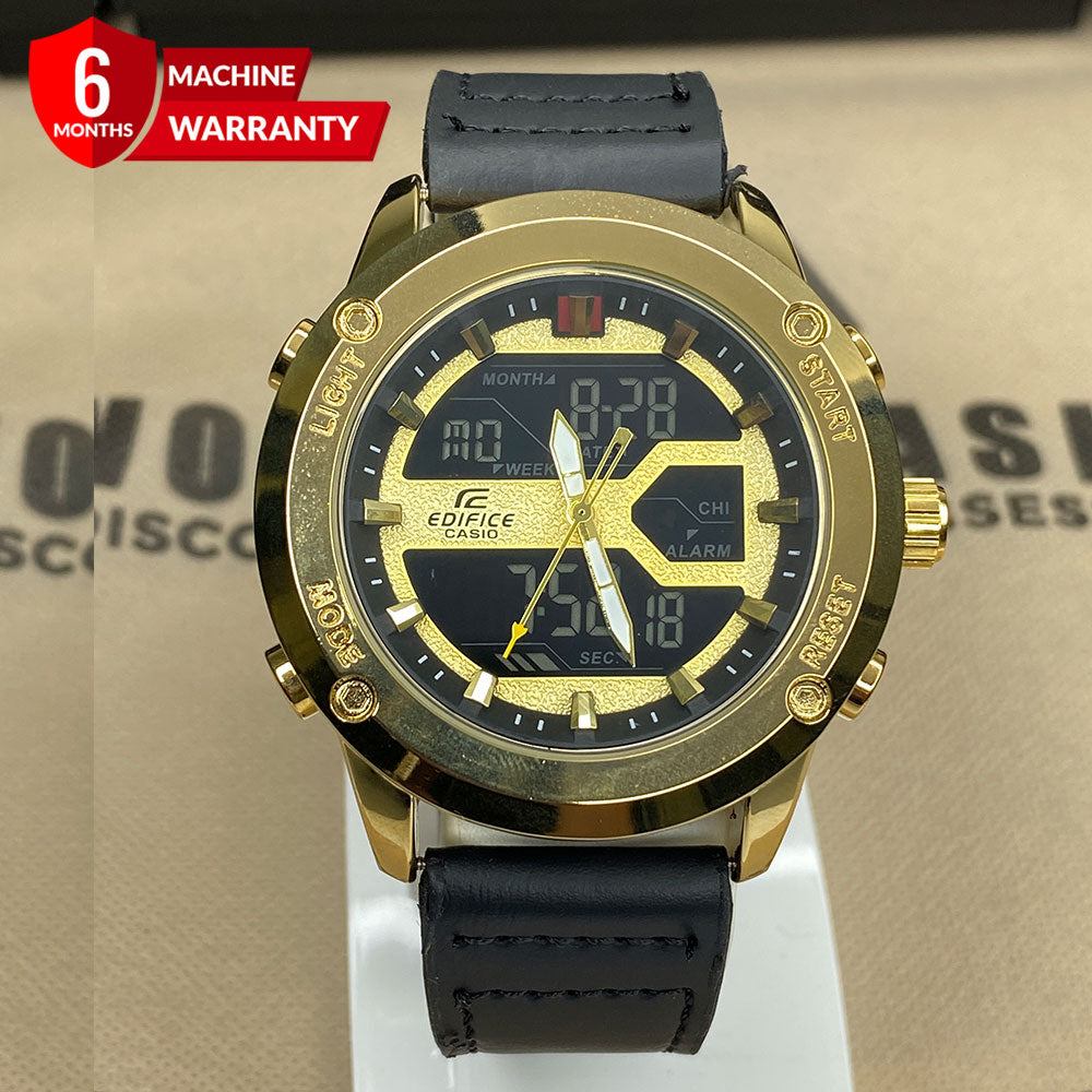 EDF-3689 Dual Time Analog & Digital Straps Watch for Men