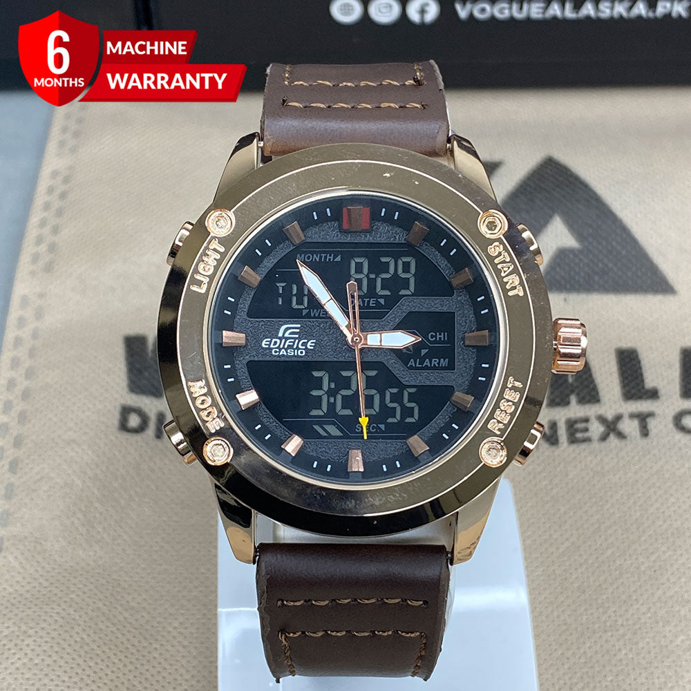 EDF-3689 Dual Time Analog & Digital Straps Watch for Men
