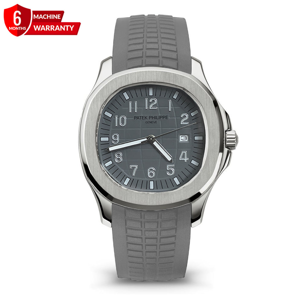 PP Silicone Strap Analog Watch with Date Display – Designed for Men