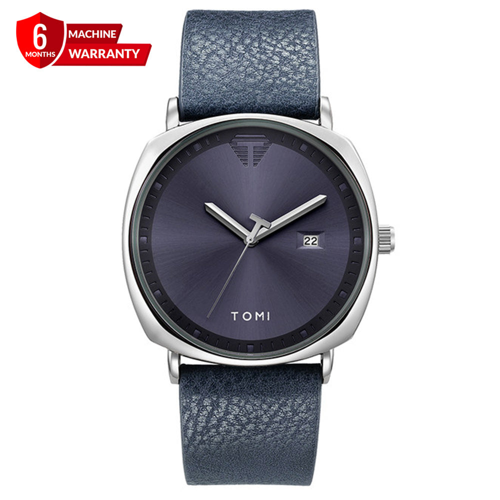 TOMI T-044 Classic Strap Watch for Men with Quartz Movement and Date Display