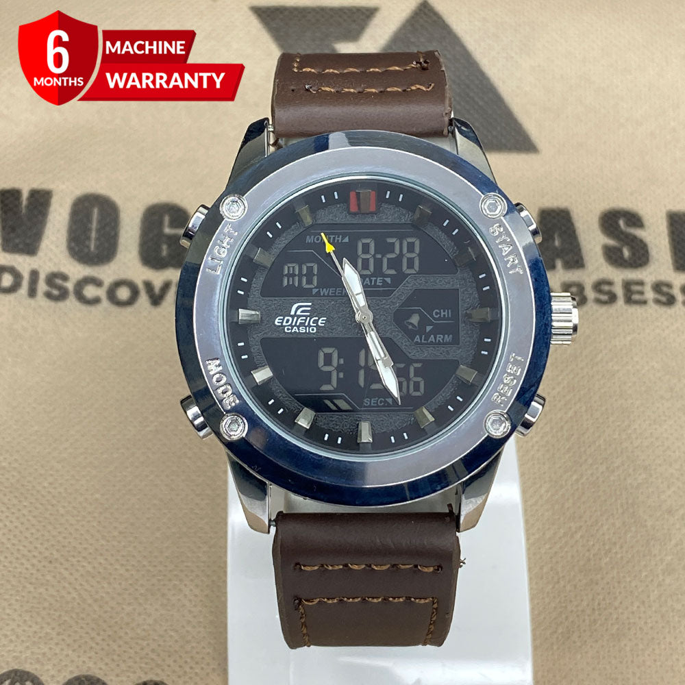 EDF-3689 Dual Time Analog & Digital Straps Watch for Men
