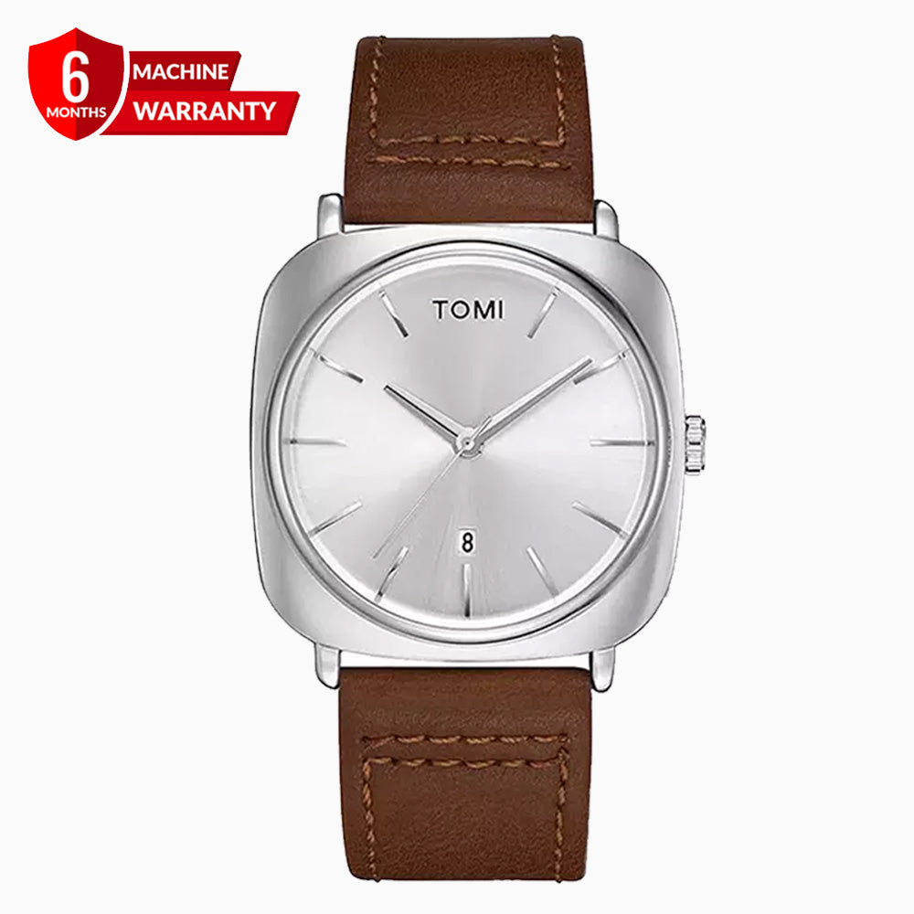 TOMI T-084 Quartz Date Business Class Strap Watch