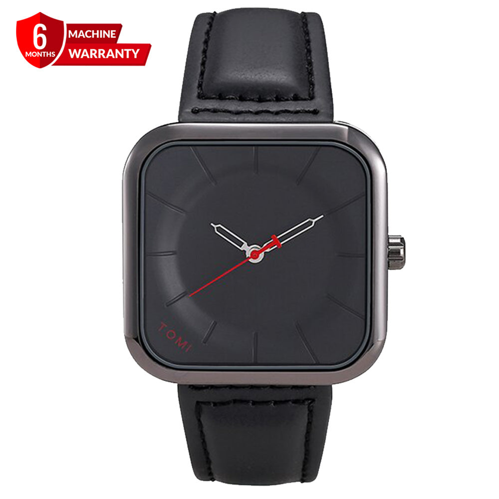 TOMI T093 Classic Square Dial Watch with Comfortable Straps for Men